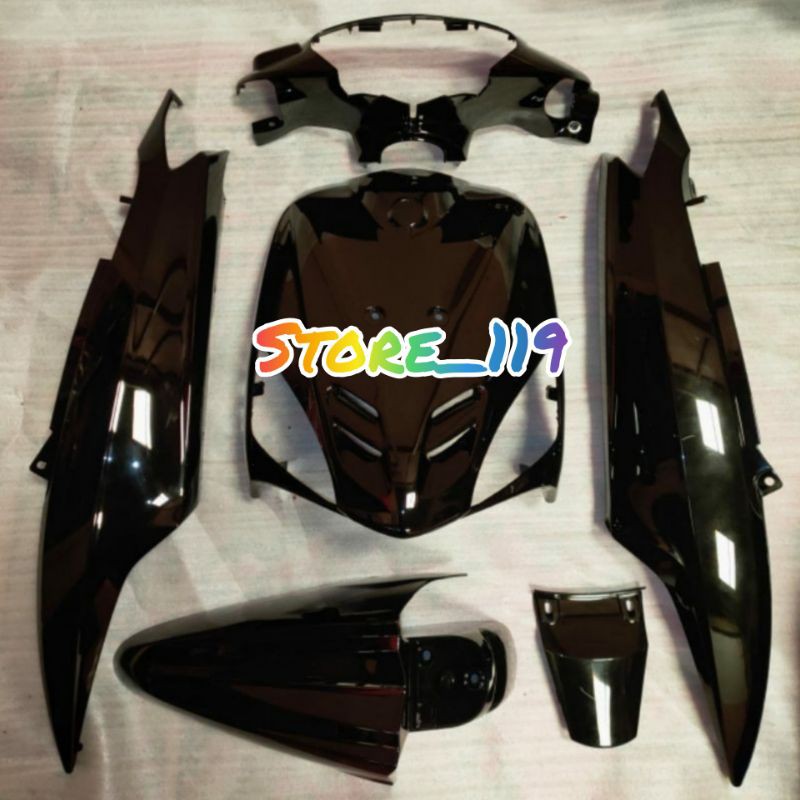 Jual Body Halus Full Set Mio Sporty Mio Mx Hitam Polos Shopee Indonesia