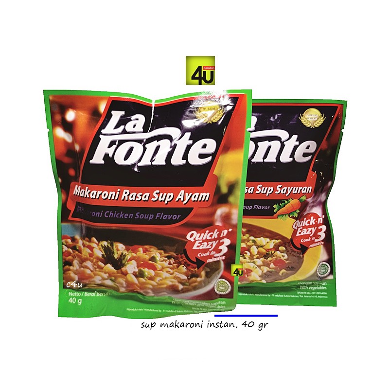 Jual La Fonte Makaroni Sup Instan Gr Shopee Indonesia