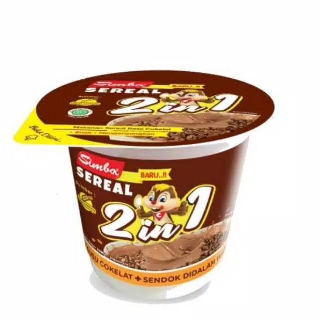 Jual SEREAL SIMBA 2 In 1 Plus Susu Coklat Cup 6x24 Gr Cereal Rice