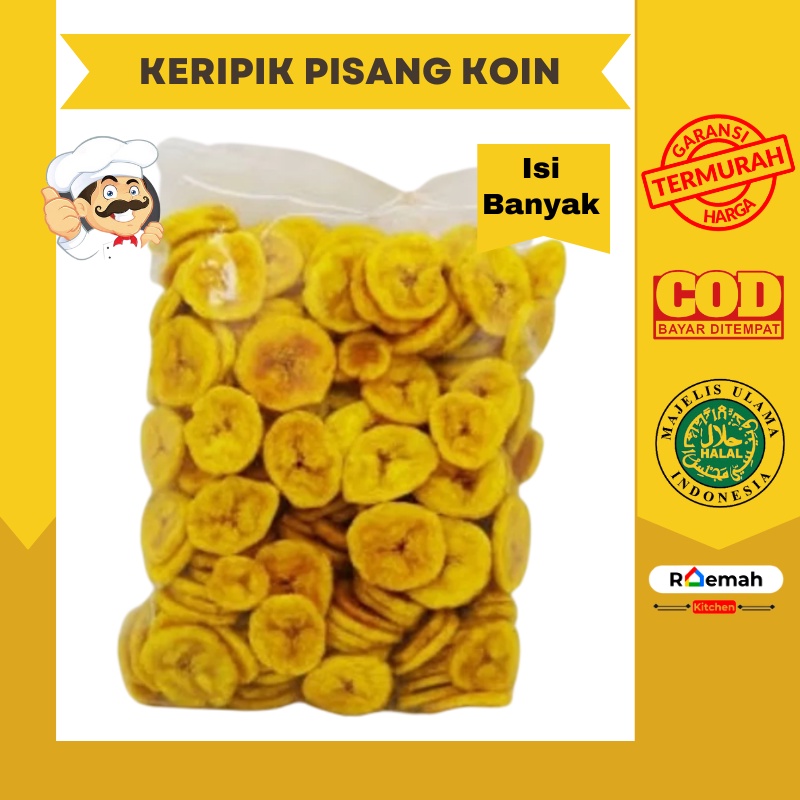 Jual KERIPIK PISANG MANIS 250 GR PISANG MANIS PISANG COIN PISANG