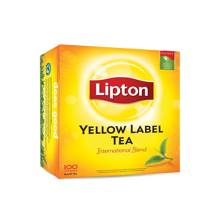 Jual Lipton Yellow Label 100tb Non Envelope 2gr Shopee Indonesia