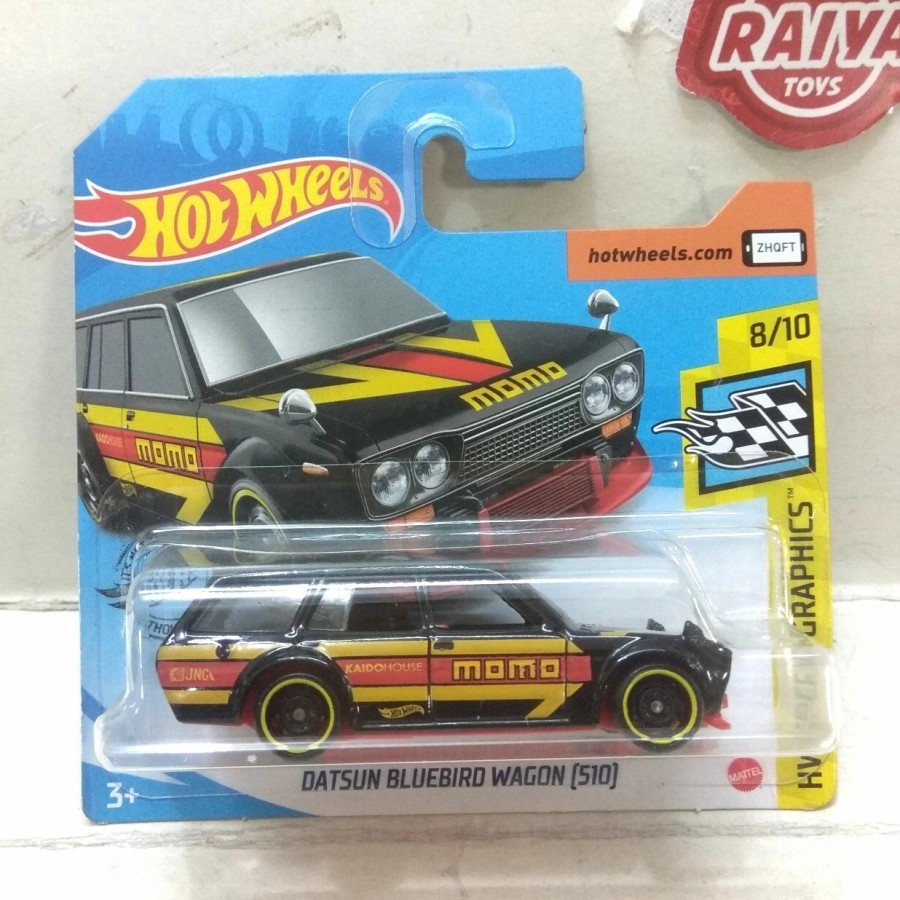 Jual HOT WHEELS 71 DATSUN BLUEBIRD WAGON 510 MOMO HITAM BLACK VARIAN