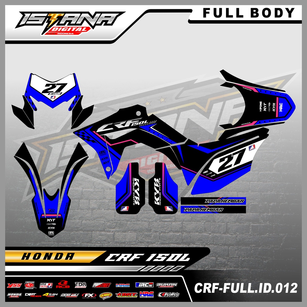 Jual Sticker FULL BODY Motor CRF Sticker FULL BODY Variasi Motor CRF