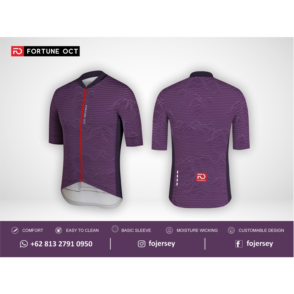 Jual JERSEY ROADBIKE TOPOGRAFI PURPLE Shopee Indonesia