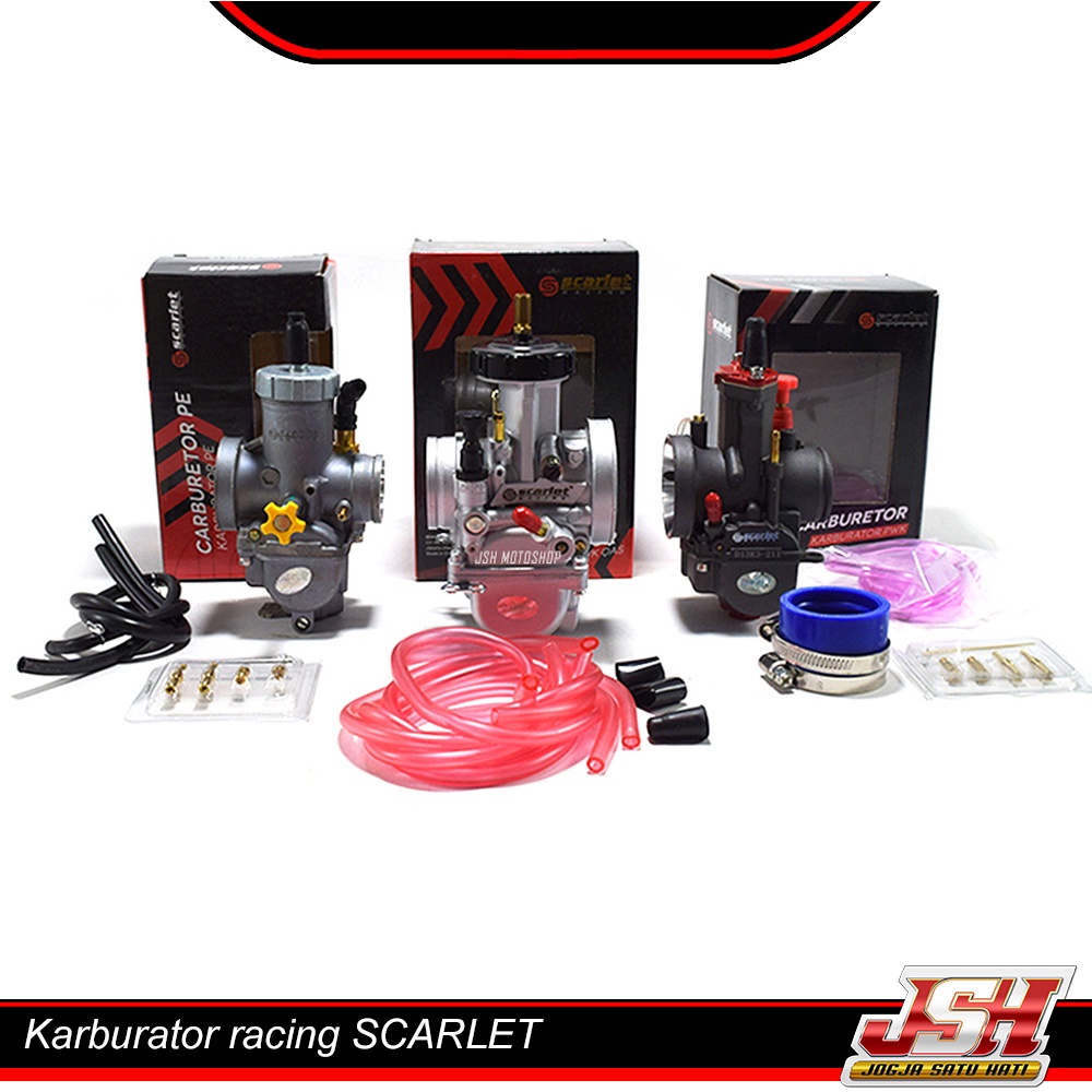 Jual Karbu Scarlet Racing Silver Reamer PE Black Series PWK Black