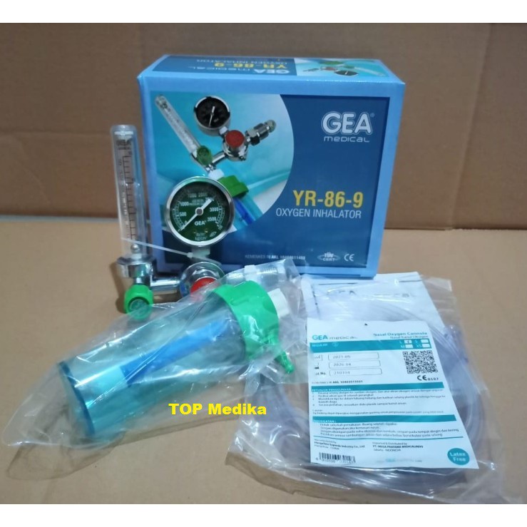 Jual Regulator Oksigen Medis Set Gea Oxygen Inhalator GEA YR 86 9