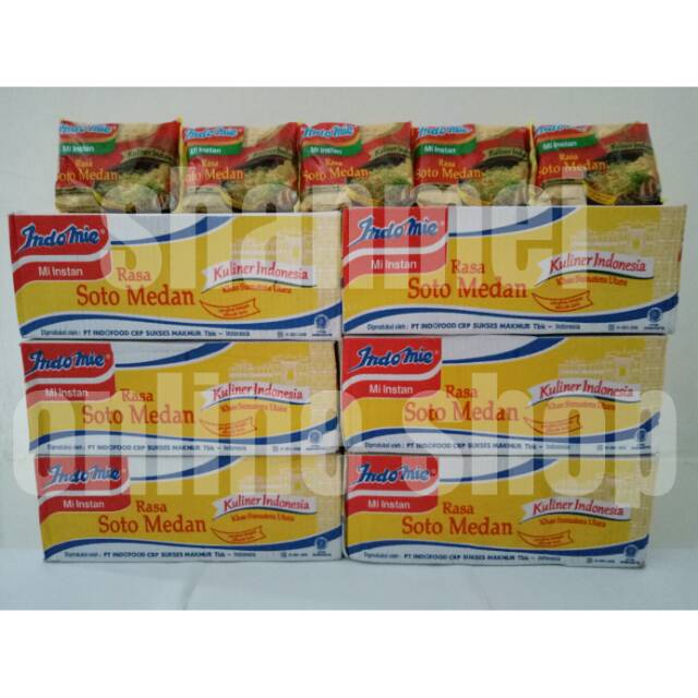 Jual Indomie Soto Medan Kartonan Dus Indomie Mie Instan