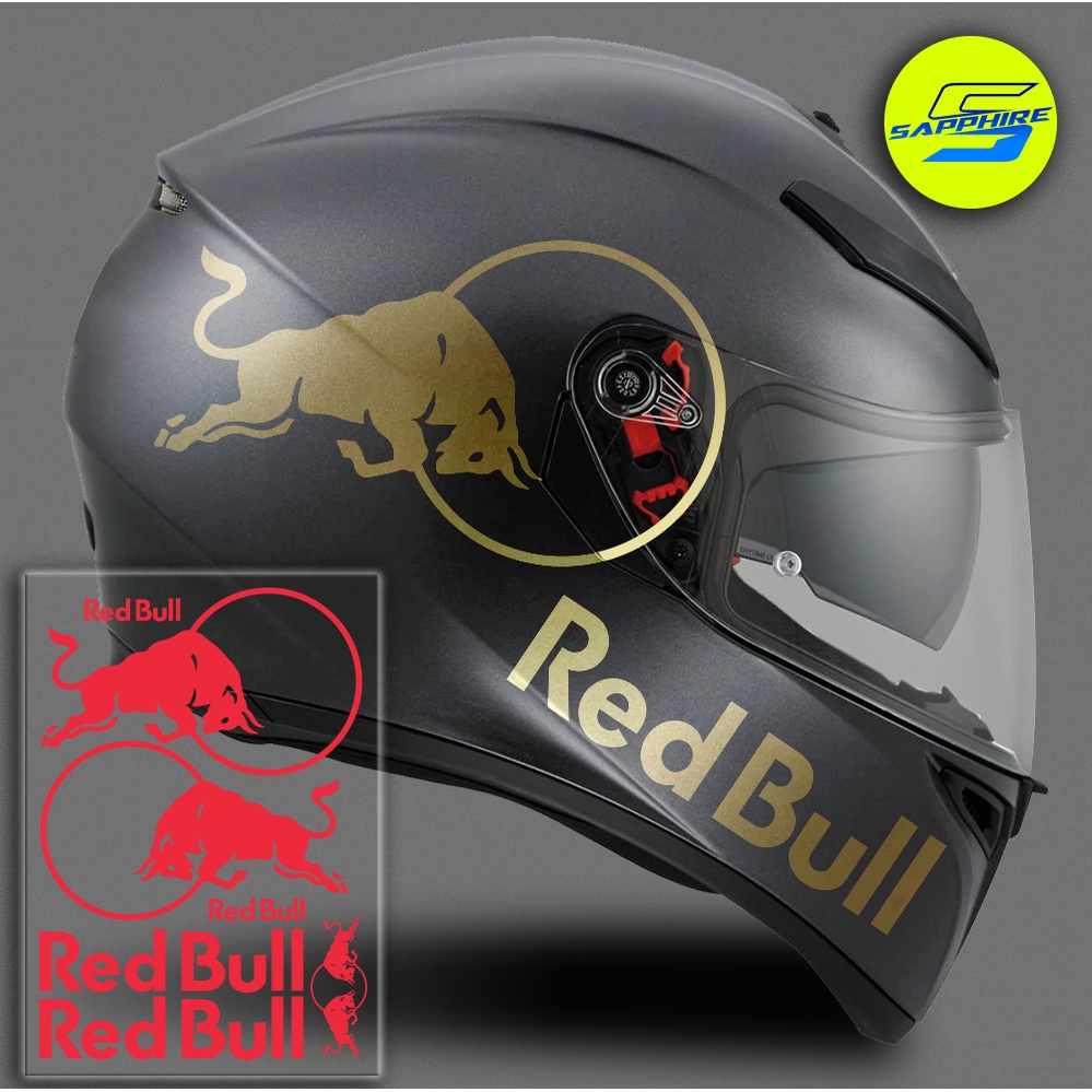 Jual Sticker RED BULL Stiker Red Bull Helm Set Shopee Indonesia