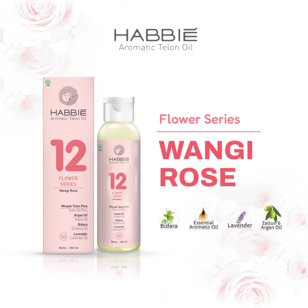 Jual Habbie Aromatic Telon Oil Plus No 12 Rose Flower Series 100