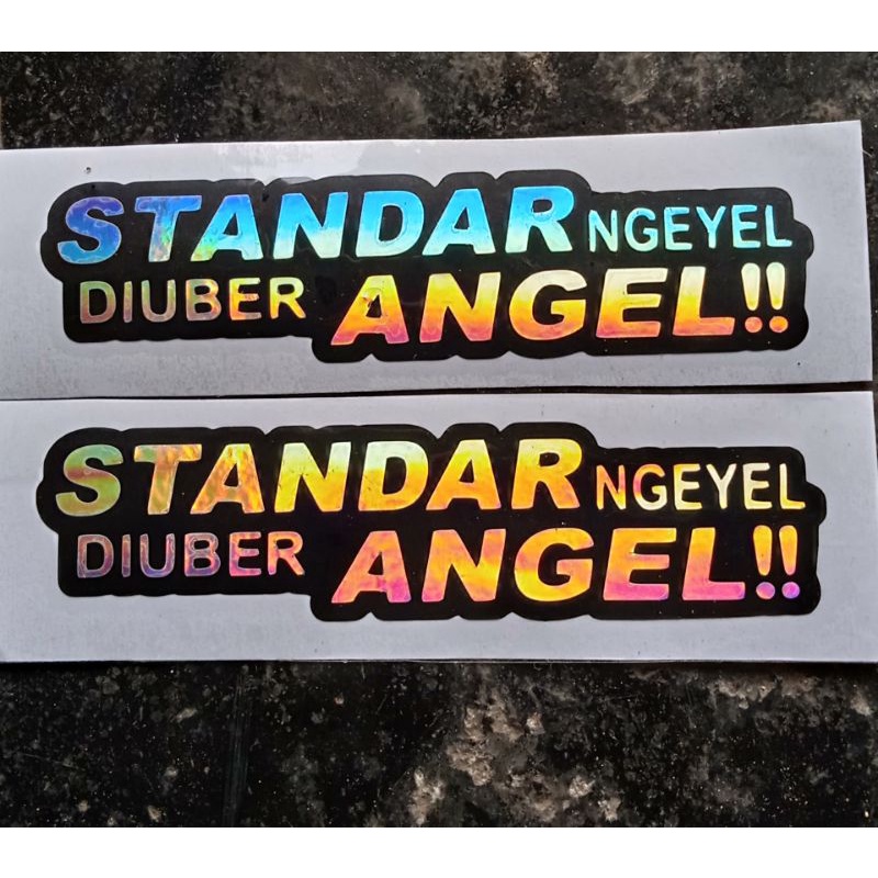 Jual Stiker Cutting Murah Standart Ngeyel Di Uber Angel Shopee