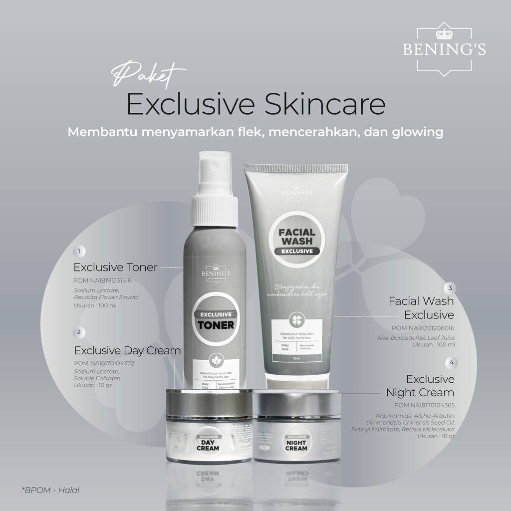 Jual Paket Exclusive Bening Skincare Dr Oky Pratama Mengatasi