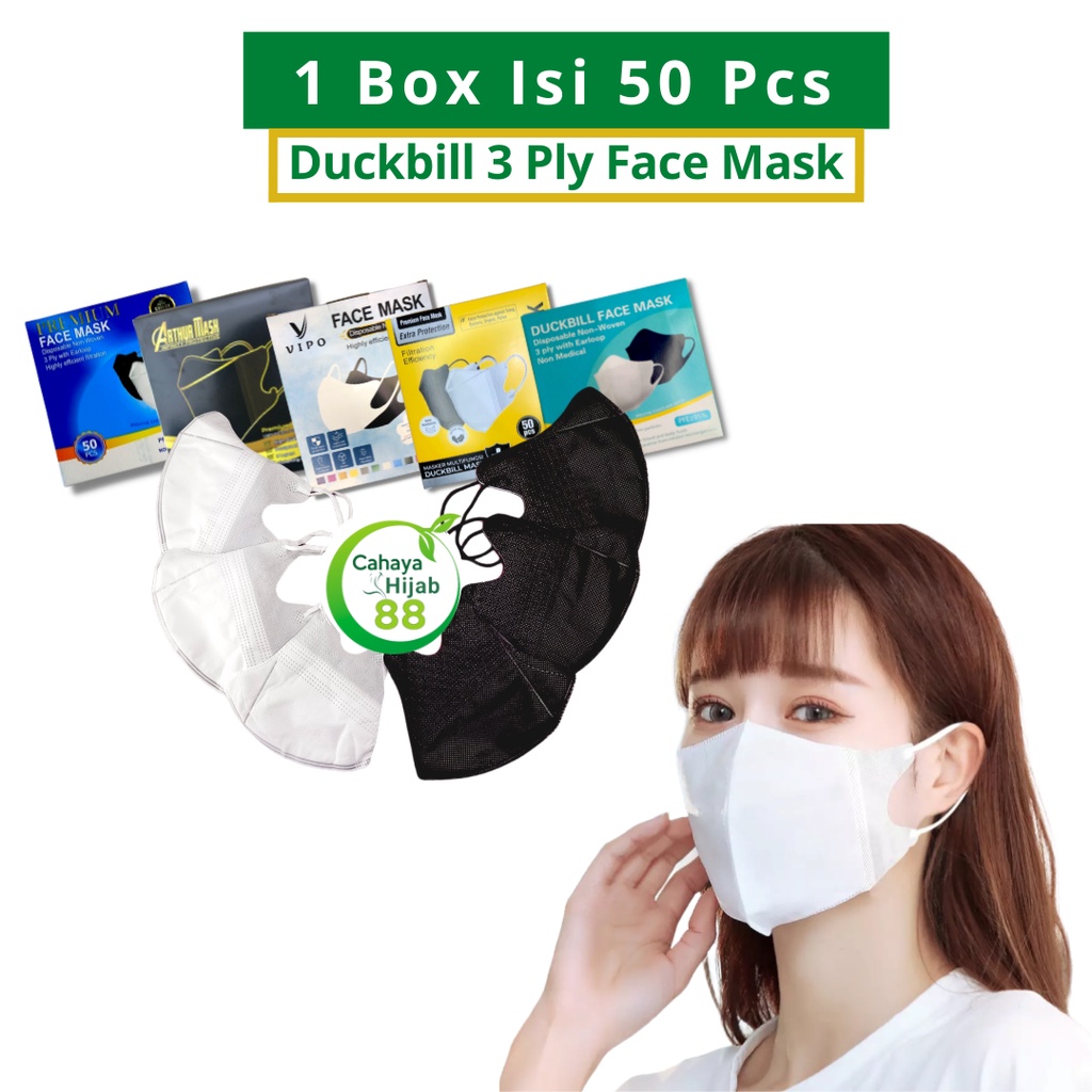 Jual Masker Duckbill Garis Ply Face Mask Box Isi Pcs Indonesia