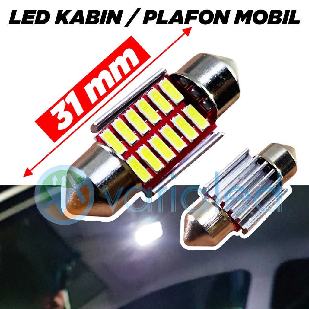 Jual Lampu Led Plafon Mobil Kabin Baca Interior 31mm Plasma COB Terang