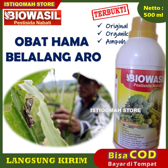 Jual Biowasil Ml Pestisida Nabati Obat Hama Aro Penggorok Daun Semua