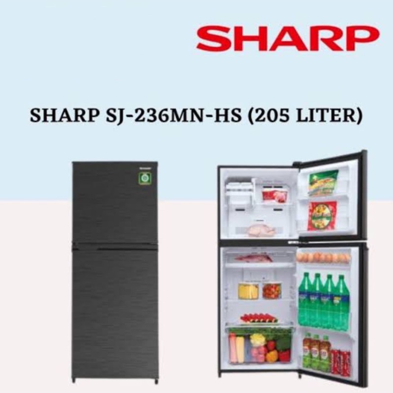 Jual KULKAS SHARP SJ 236MN HS 2 Pintu 205 Liter PROMO MURAH Shopee