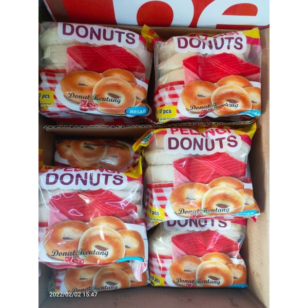 Jual Donat Kentang Pelangi Isi 10 Besar Shopee Indonesia