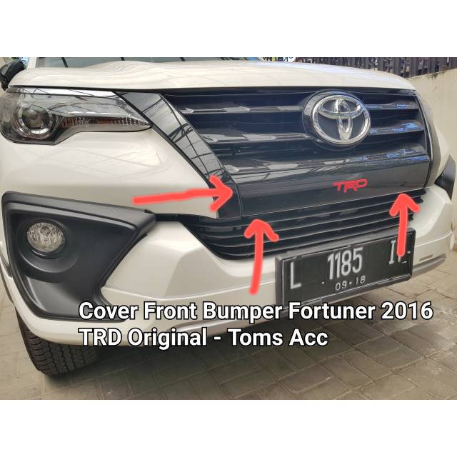 Jual Cover Bumper Depan Trd Fortuner Vrz Original Front Grill