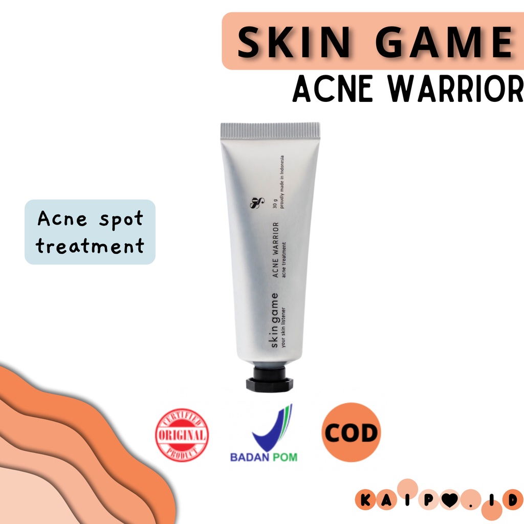 Jual Skin Game Acne Warrior 30 Gr Acne Spot Treatment Indonesia