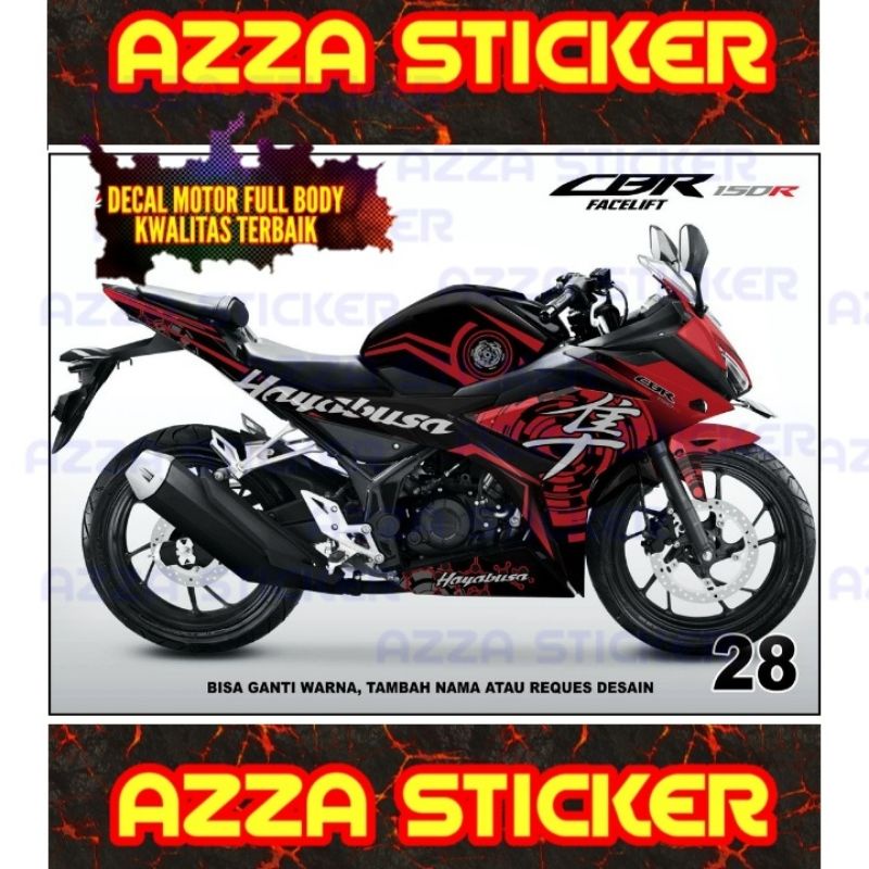 Jual Sticker Decal Cbr R Facelift Full Body Stiker Cbr R Facelift