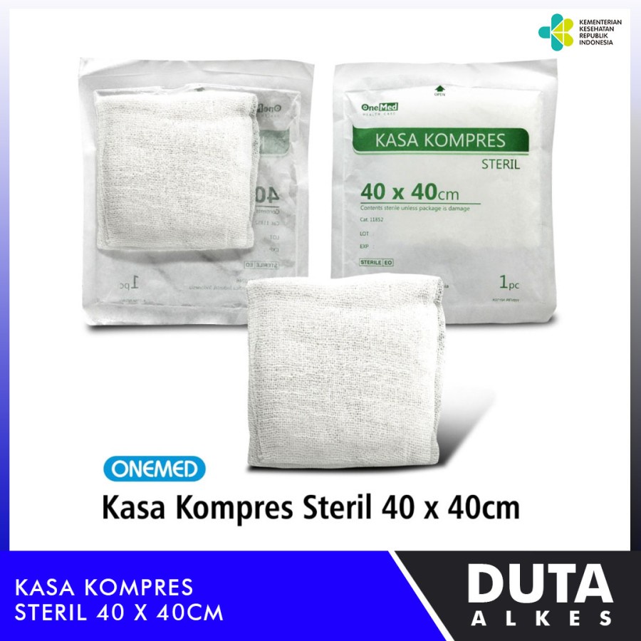 Jual Kasa Kompres Steril 40x40cm OneMed Shopee Indonesia