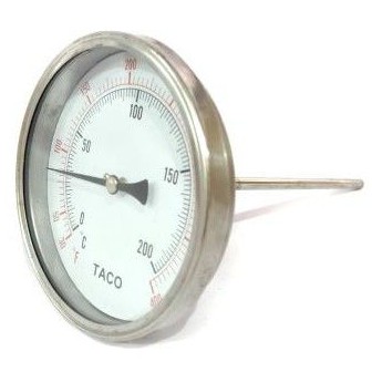 Jual Thermometer Payung 4 200C Temperature Bimetal Back Mounting TACO