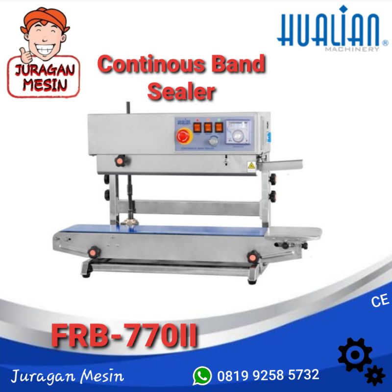 Jual Mesin Continous Band Sealer Perekat Plastik FRB 770II HUALIAN