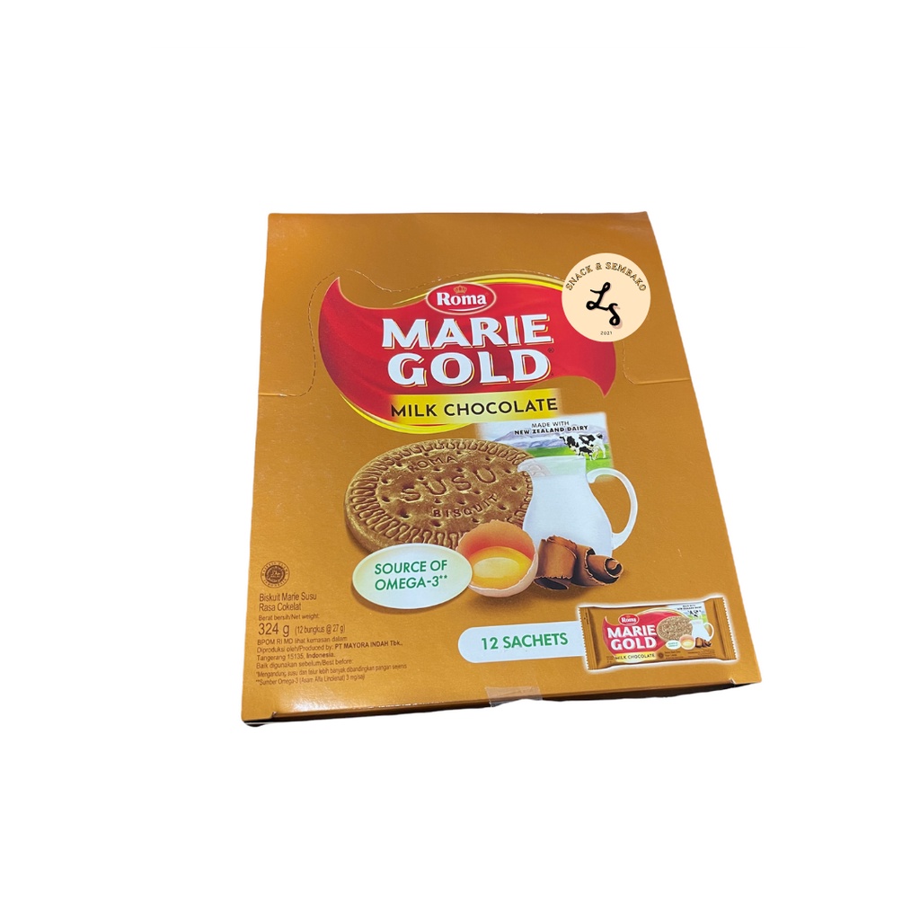 Jual Marie Gold Roma Milk Milk Chocolate Pack Isi Pcs Gr