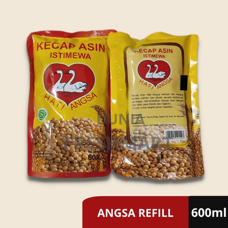 Jual Kecap Asin Cap Hati Dua Angsa Ml Kemasan Refill Shopee Indonesia