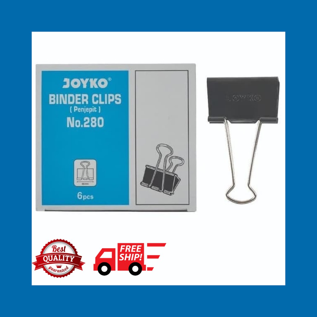 Jual BINDER CLIP JOYKO NO 280 JUMBO 60MM ISI 6PC Shopee Indonesia