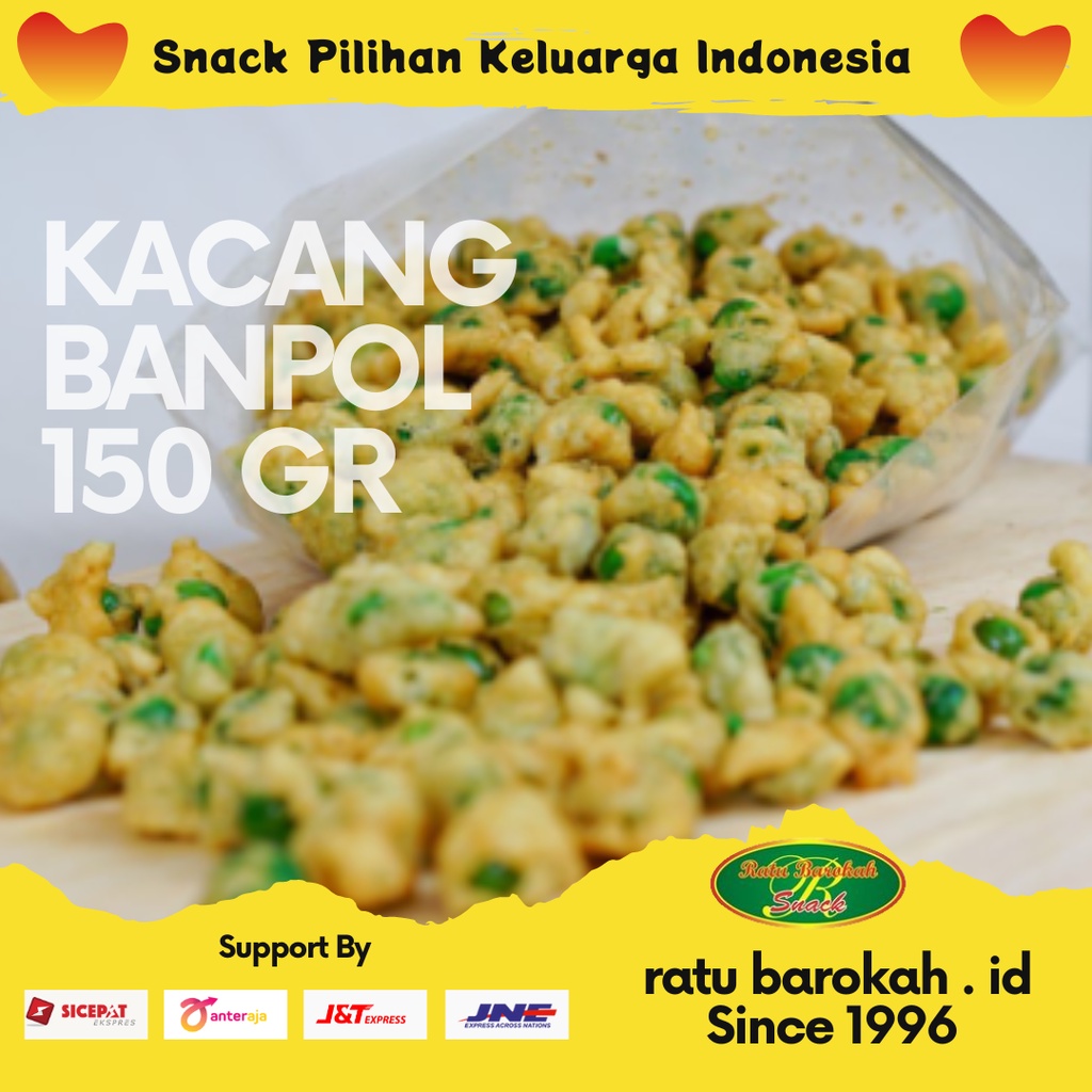 Jual Rbw Snack Kacang Banpol Gr Makanan Ringan Kacang Hijau