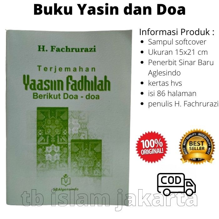 Jual Terjemahan Yasin Fadhilah Berikut Doa Doa Fachrurazi Buku Yasin