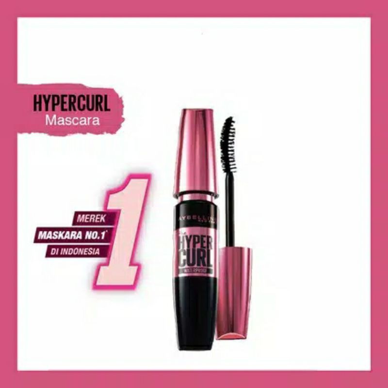 Jual Maybelline HyperCurl Mascara 100 Original Shopee Indonesia