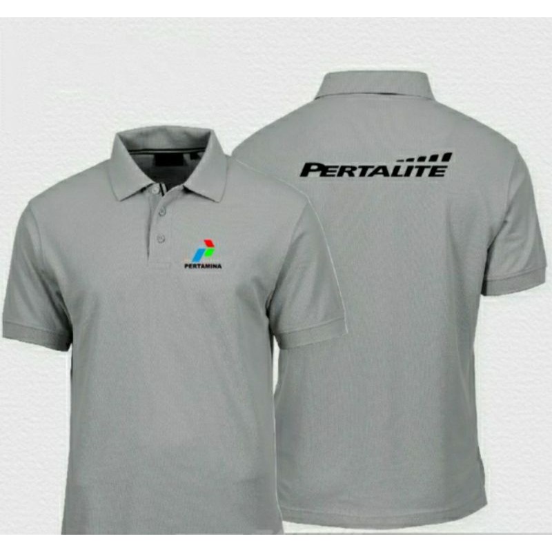 Jual Kaos Pertamina PERTALITE Kaos PERTALITE Pertamina Polo Katun Full