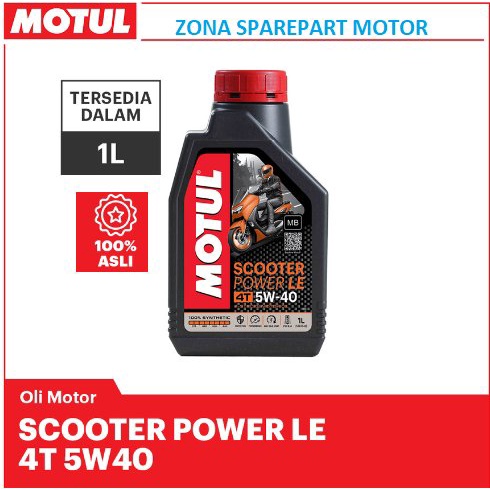 Jual Oli Motul Matic Scooter Power Le W Full Synthetic Liter Api