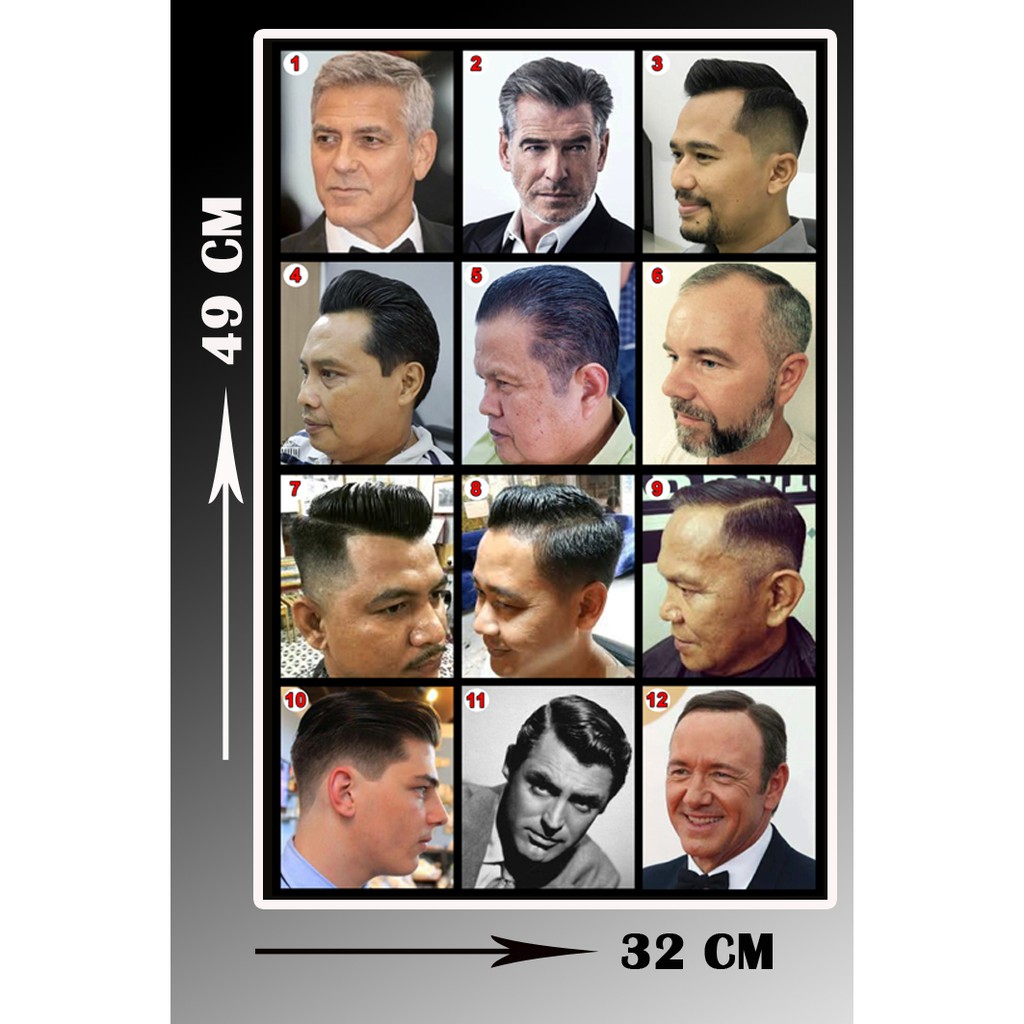 Jual Poster Barbershop Poster Pangkas Rambut Poster Salon Dengan