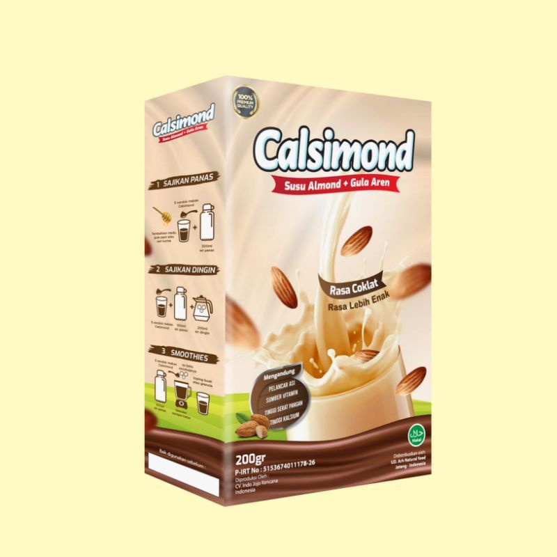 Jual Susu Almond Calsimond Asi Booster Coklat Shopee Indonesia