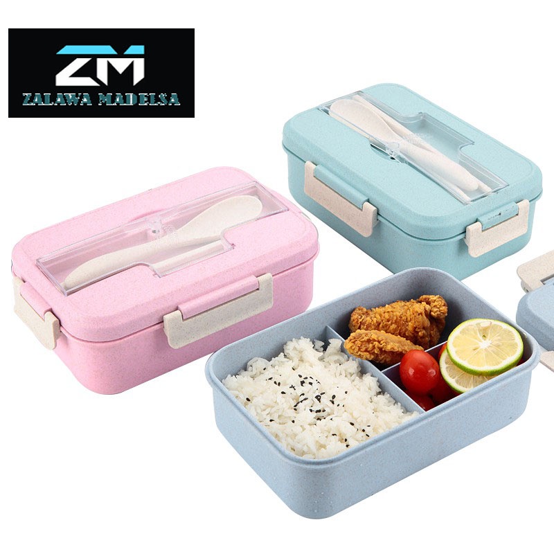 Jual Kotak Makan Lunch Box Tempat Makan Jerami Gandum Wheat Straw