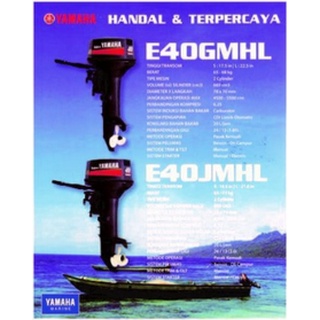 Jual Mesin Motor Tempel Yamaha Marine 2 TAK 40pk E40GMHL Bensin