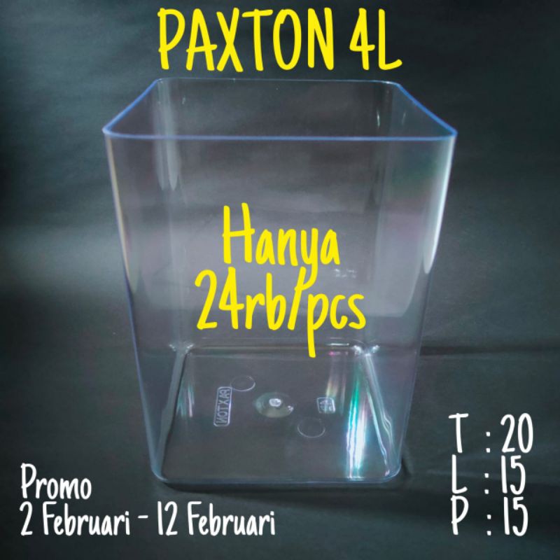 Jual TERMURAHHH Soliter Cupang Akrilik PS 4L 4 Liter PAXTON