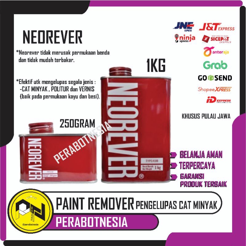 Jual Paint Remover Kit Perontok Pengelupas Cat Minyak Neorever Gr