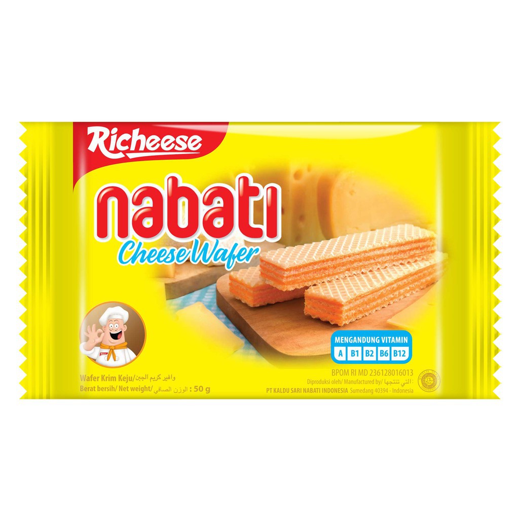 Jual Richeese Nabati Wafer Krim Keju Shopee Indonesia