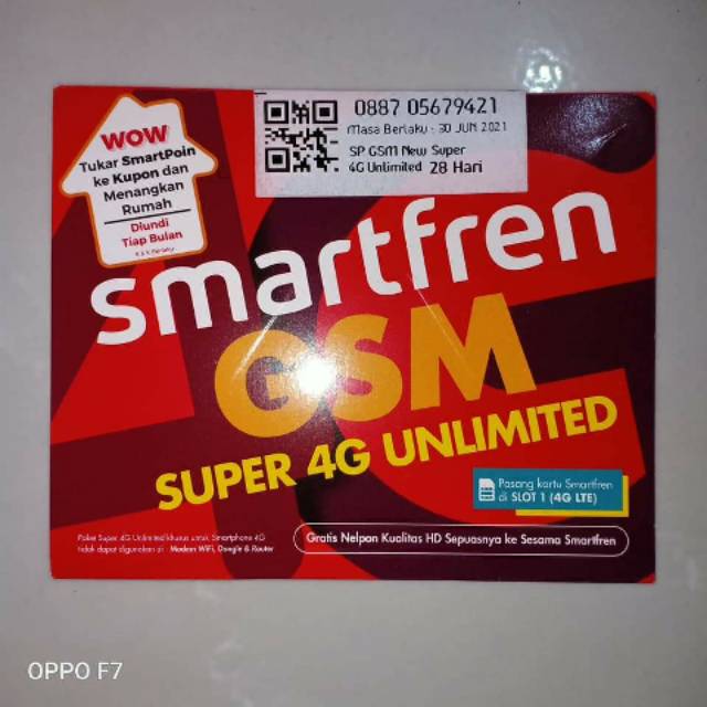 Jual Kartu Perdana Smartfren Super 4G Unlimited Shopee Indonesia