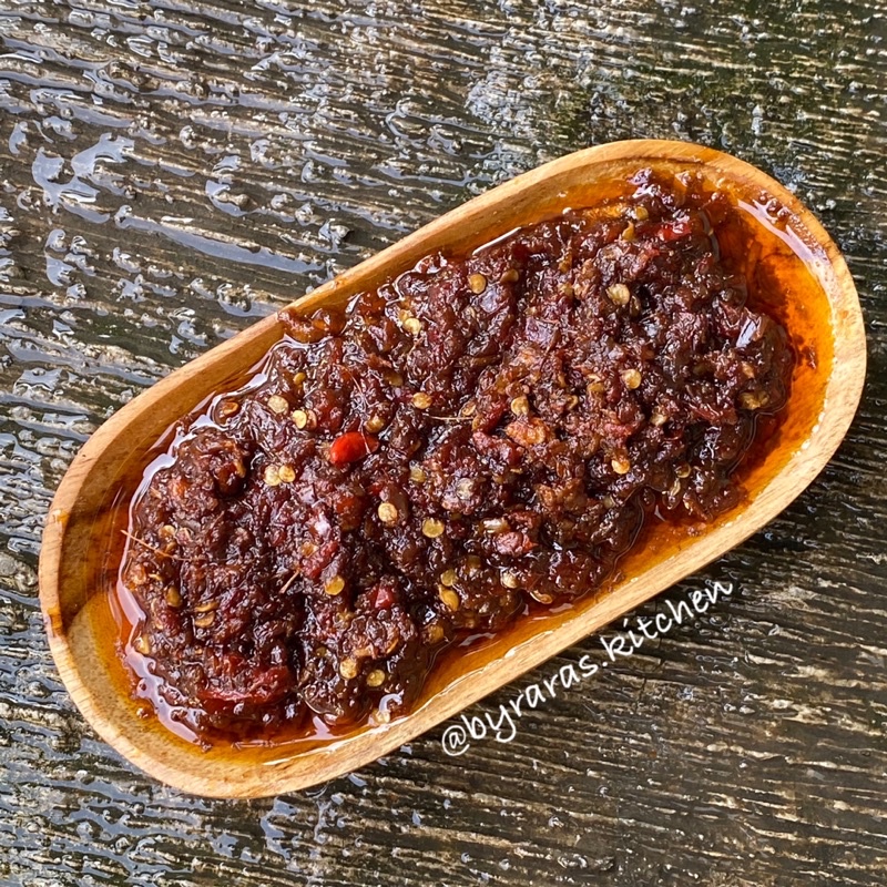 Jual SAMBAL HITAM 220gr Khas Madura Sambal Gurih Bebek Hitam