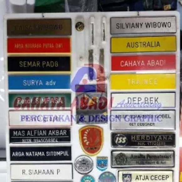 Jual Nama Dada Atau Name Tag Atau Papan Nama Grafir Shopee Indonesia