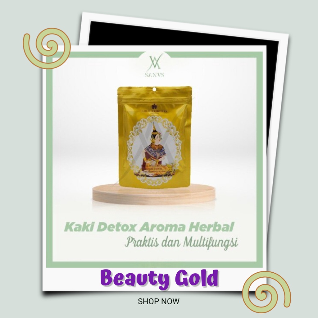 Kaki Detox Gold Princess Royal Foot Patch Menghilangkan Nyeri Pada Kaki