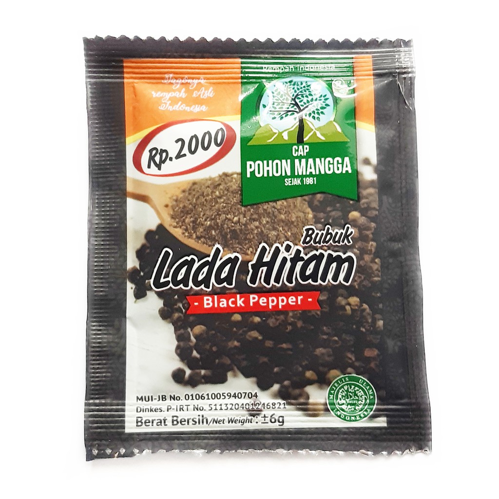 Jual Bubuk Lada Hitam Cap Pohon Mangga G Shopee Indonesia