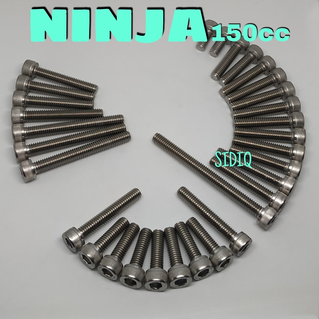 Jual Baut L Blok Mesin Ninja R RR SS Stainless Baut Bak Baut Block