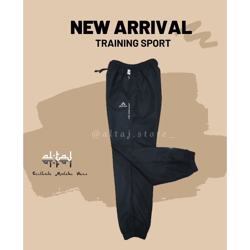 Jual CELANA TRAINING PARASUT SPORT PANJANG GYM RUNNING CELANA