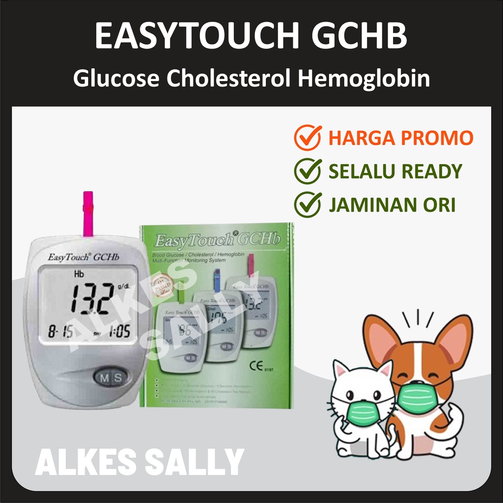 Jual Alat Easy Touch Gchb Untuk Cek Gula Darah Kolestrol Hemoglobin