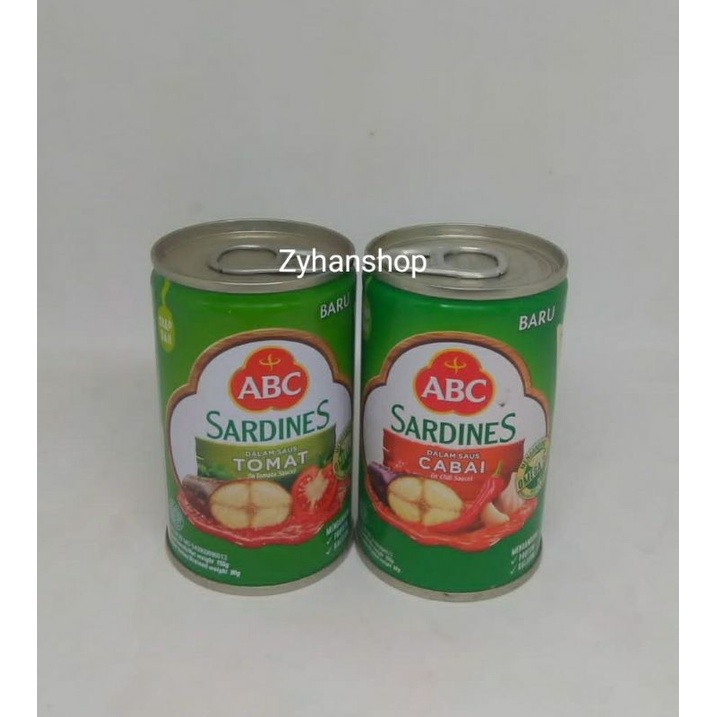 Jual Sarden ABC Tomat 155gr Sarden ABC Cabai 155 Gr Shopee Indonesia